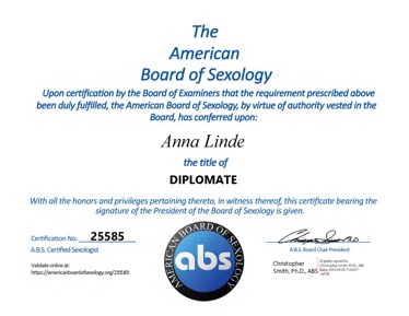 American board of sexology certification